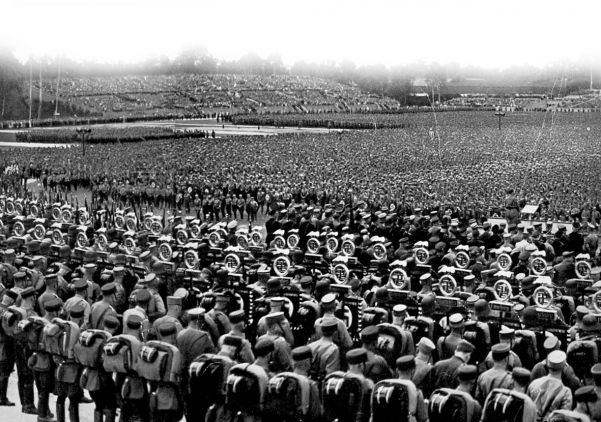 A Nazi Nuremberg rally in the early 1930s.