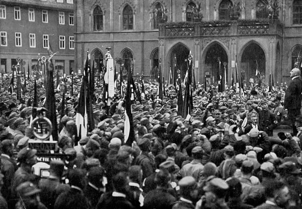The Nazi Party Day in Weimar in 1926, at which Hitler proclaimed the SS to be his elite organization.