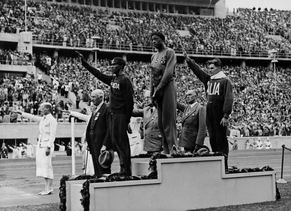 Black athletes winning gold medals was not part of the Nazi plan. This is Mitte Woodruff, winner of the 800 metres.