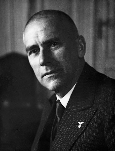 Minister of the Interior Wilhelm Frick, who carried out a cosmetic exercise to prevent aid to Franco.