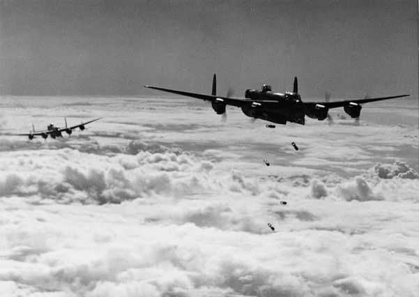 Lancasters over Germany in early January. At this time the RAF was sufering losses of up to 10 percent per month